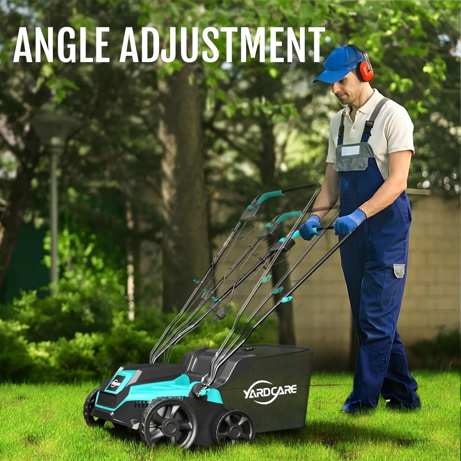 2-in-1 Scarifier and Dethatcher – Deep Soil Revitalization with High-Torque Motor, Adjustable Depth Control, Dual Safety Switch & Removable 10.5-Gallon Thatch Bag
